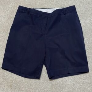 Talbots Perfect Shorts Bermuda 10.5" Inseam Dark Navy Blue 20W EUC